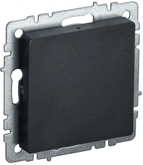 Заглушка c суппортом BRITE МЗ10-БрЧ черн. IEK BR-PL10-K02 BR-PL10-K02