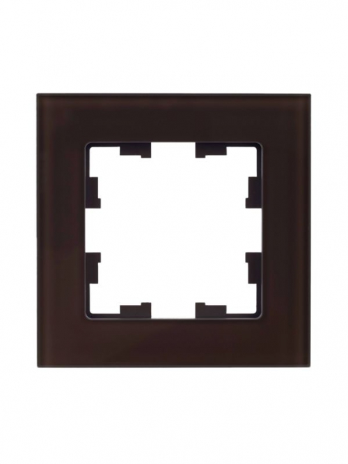 Рамка 1-м BRITE РУ-1-2-БрТБ стекло темн. бронза IEK BR-M12-G-K45 BR-M12-G-K45