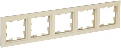 Рамка 5-м BRITE РУ-5-БрКр беж. IEK BR-M52-K10 BR-M52-K10