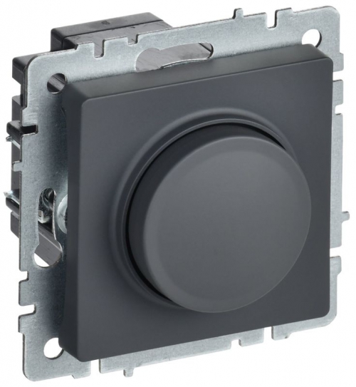 Светорегулятор СП BRITE пов-наж. 600Вт СС10-1-0-БрГ граф. IEK BR-D20-0600-K53 BR-D20-0600-K53