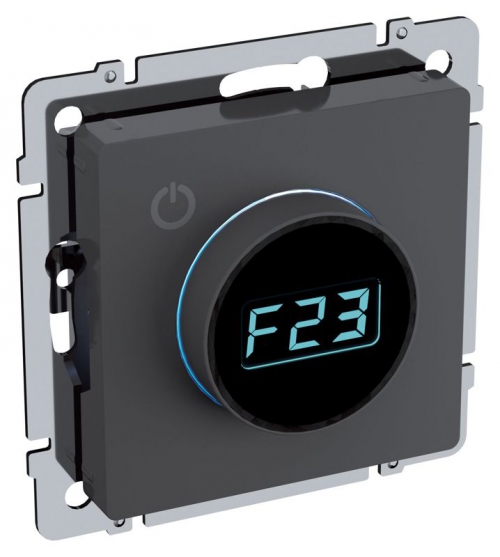 Термостат электронный с индикацией BRITE СП IP20 ТС10-1-БрГ графит IEK BR-RT11-K53 BR-RT11-K53