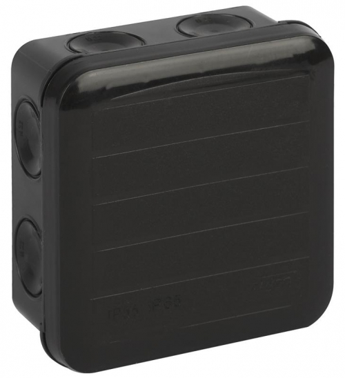 Коробка распределительная ОП 85х85х45мм двухкомпонентн. 8 вводов IP65 черн. Ruvinil 67240Ч 67240Ч