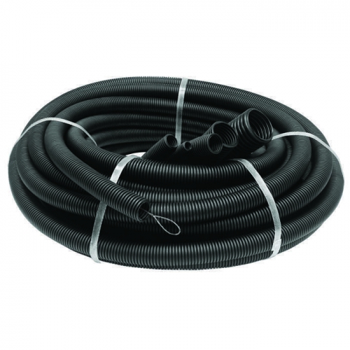 Труба гофрированная ПНД d20мм с протяжкой черн. (100м) Ruvinil 22001 22001