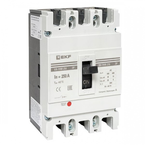 Выключатель автоматический 3п 250/250А 35кА ВА-99М PROxima EKF mccb99-250-250m mccb99-250-250m