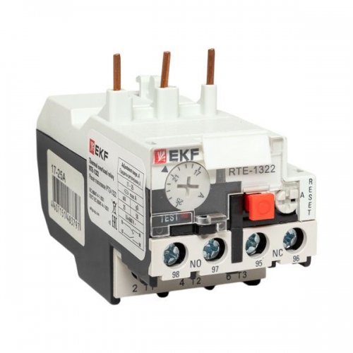 Реле тепл. РТЭ 1322 17-25А EKF rel-1322-17-25 rel-1322-17-25