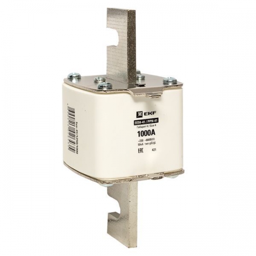 Вставка плавкая ППН-41 1250/1000А габарит 4 PROxima EKF fus-41/1250/1000 fus-41/1250/1000