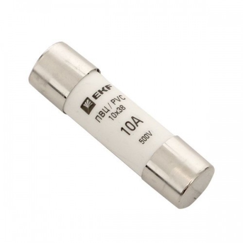Вставка плавкая цилиндрическая ПВЦ 10х38 10А EKF pvc-10x38-10 pvc-10x38-10