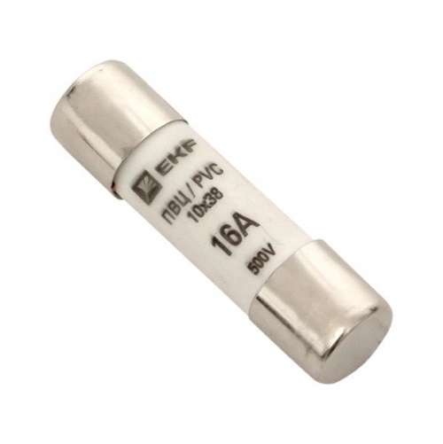 Вставка плавкая цилиндрическая ПВЦ 10х38 16А EKF pvc-10x38-16 pvc-10x38-16