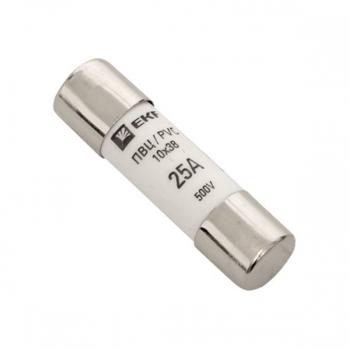 Вставка плавкая цилиндрическая ПВЦ 10х38 25А EKF pvc-10x38-25 pvc-10x38-25