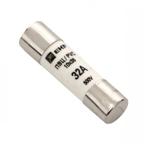 Вставка плавкая цилиндрическая ПВЦ 10х38 32А EKF pvc-10x38-32 pvc-10x38-32