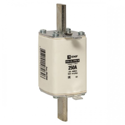 Вставка плавкая ППН-35 250/250А габарит 1 PROxima EKF fus-35/250 fus-35/250