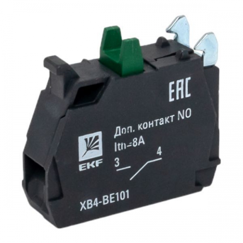 Контакт дополнительный NO зел. PROxima EKF XB4-BE101 XB4-BE101