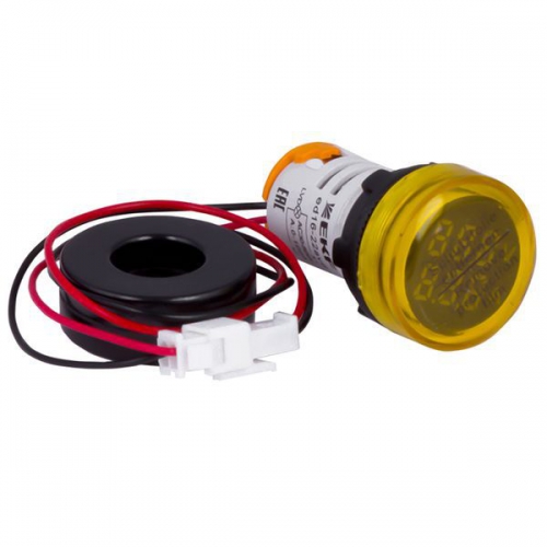 Индикатор значения тока и напряжения ED16-22AVD 100А желт. PROxima EKF ed16-22avd-y ed16-22avd-y