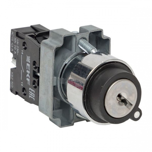 Переключатель BG21 2P с замком (не возврат.) NO EKF xb2-bg21 xb2-bg21