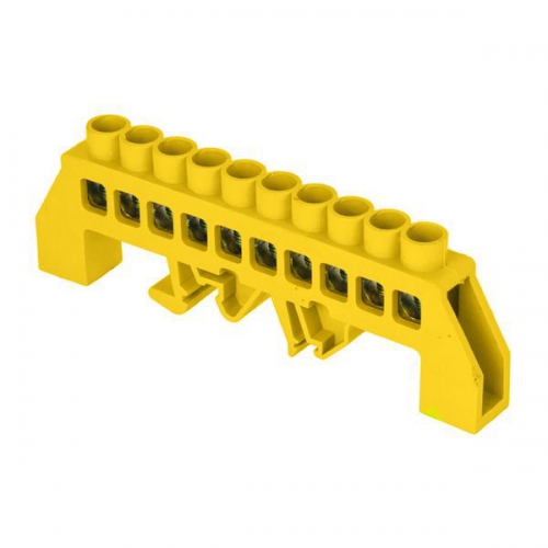 Шина нулевая PE 8х12 10 отвер. латунь желт. нейлоновый корпус комбинированный PROxima EKF sn0-125-10-dpe sn0-125-10-dpe