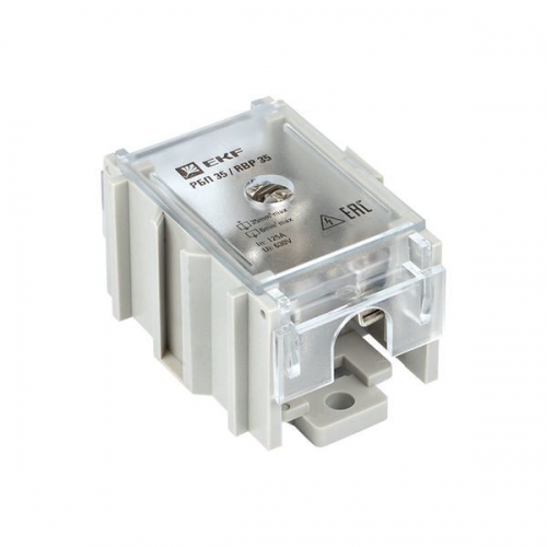Блок распределительный проходной РБП 35 (1х35-4х6кв.мм) 125/50А PROxima EKF RBP-35-50 RBP-35-50