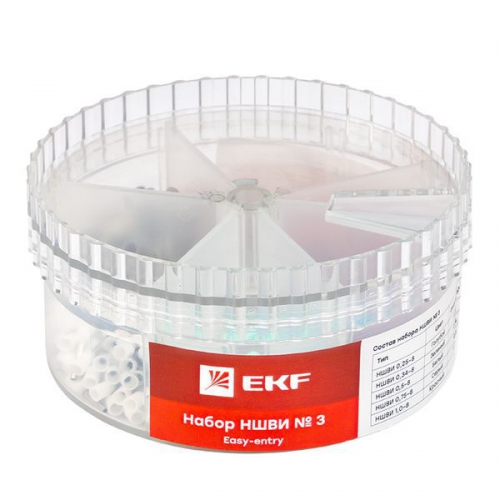 Набор НШВИ №3 (0.25-1кв.мм) PROxima EKF nabor-nshvi-3 nabor-nshvi-3