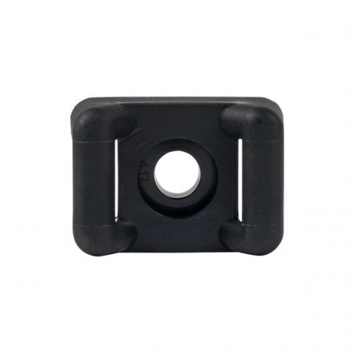Площадка под хомуты (22х16) с монтажным отверстием М4 черн. (уп.100шт) PROxima EKF pmo-22-16-b pmo-22-16-b