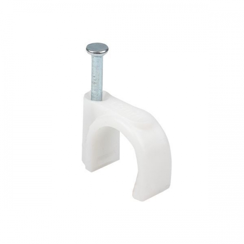 Скоба крепежная круглая с гвоздем d12мм пластик. (уп.50шт) EKF plcn-sr-12 plcn-sr-12