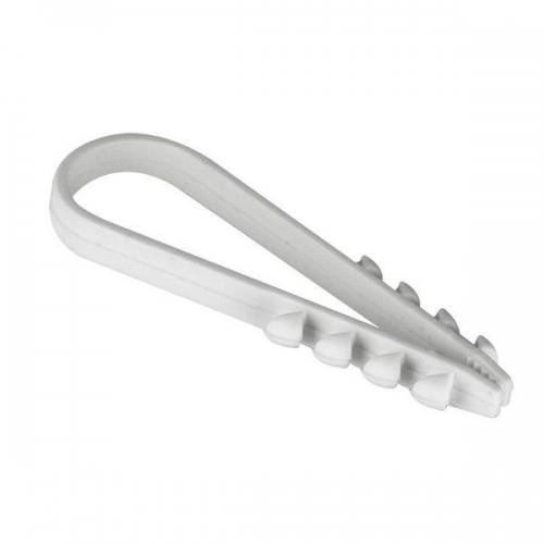 Дюбель-хомут d19-25мм для круглого кабеля бел. (уп.100шт) PROxima EKF plc-ncc-19x25w plc-ncc-19x25w