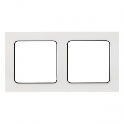 Рамка 2-м Стокгольм бел. с линией цвета черн. PROxima EKF EXM-G-305-10 EXM-G-305-10