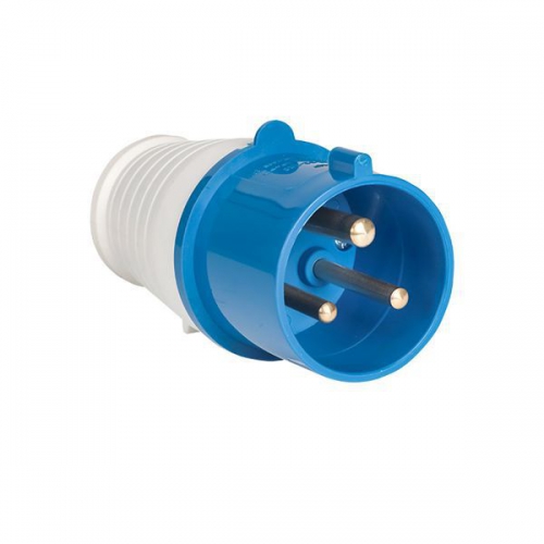 Вилка эл. каб. 16А 2P+E 220В IP44 (013) EKF ps-013-16-220 ps-013-16-220