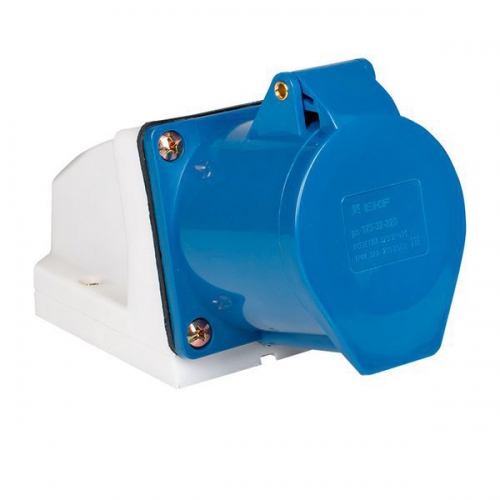 Розетка наруж. уст. 32А 220В 2P+E IP44 EKF (123) ps-123-32-220 ps-123-32-220