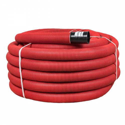 Труба гофрированная двустенная ПНД d110 с протяжкой SN8 красн. (уп.50м) PROxima EKF tg2st-110-50m tg2st-110-50m