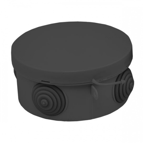 Коробка распаячная КМР-040-039 с крышкой 85х40 4 мембранных ввода IP54 черн. EKF plc-kmr-040-039-b plc-kmr-040-039-b