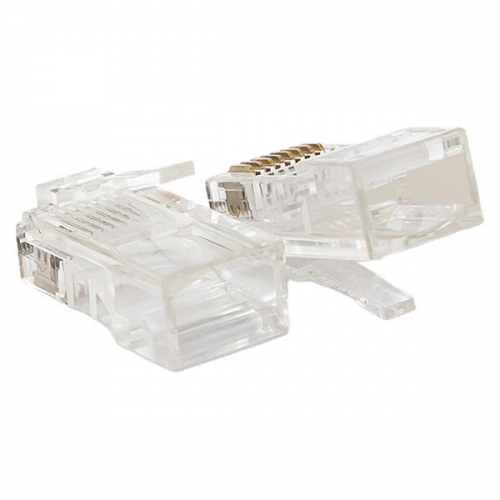 Коннектор RJ-45 TERACOM неэкранированный 8P8C Cat.5E универсальный (уп.50шт) EKF TRC-PLUG-5EUTP-50 TRC-PLUG-5EUTP-50