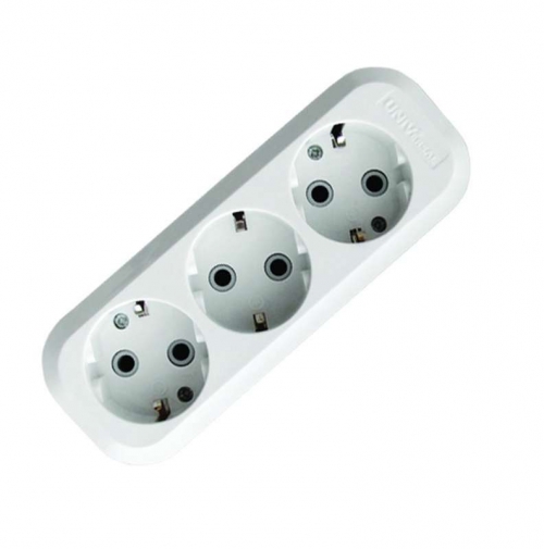 Колодка удлинителя 3-м АВС-пл. с заземл. UNIVersal E303 E303