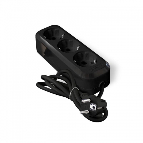 Удлинитель 3х3м с заземл. 16А IP20 Е-303 ПВС 3х1 АБС-пластик черн. UNIVersal 2181 2181