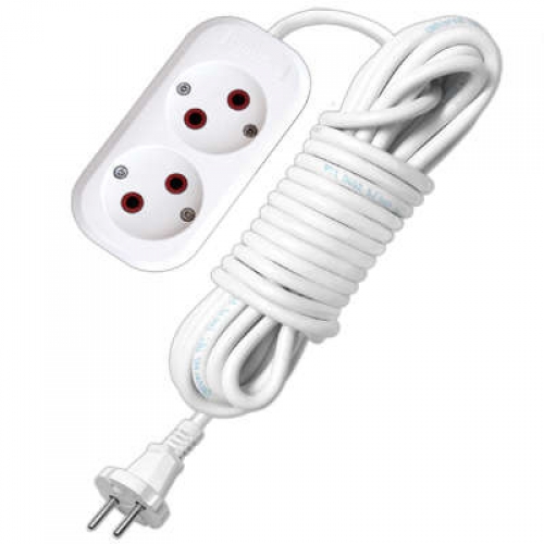 Удлинитель 2х2м без заземл. 6А IP20 У6-011М ПВС 2х0.75 UNIVersal 011М-02 011М-02