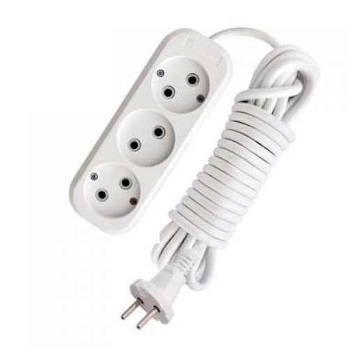 Удлинитель 3х3м без заземления 10А IP20 Е-203 АБС-пл. ПВС 2х0.75 UNIVersal 9631964 9631964