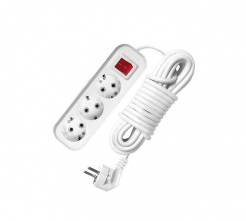 Удлинитель 3х2м с заземл. 16А IP20 S-303 ПВС 3х1 с выкл. UNIVersal 9634418 9634418