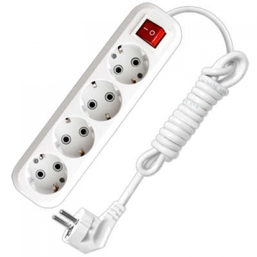 Удлинитель 4х2м с заземл. 16А IP20 S-304 ПВС 3х1 с выкл. UNIVersal 9634419 9634419