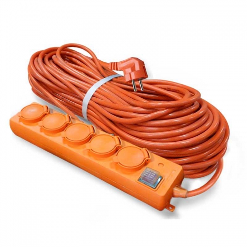 Удлинитель-шнур 5х10м с заземл. 16А IP44 У10-026 ПВС 3х1.5 с выкл. с индикатором сети с защ. крышкой UNIVersal 9633922 9633922