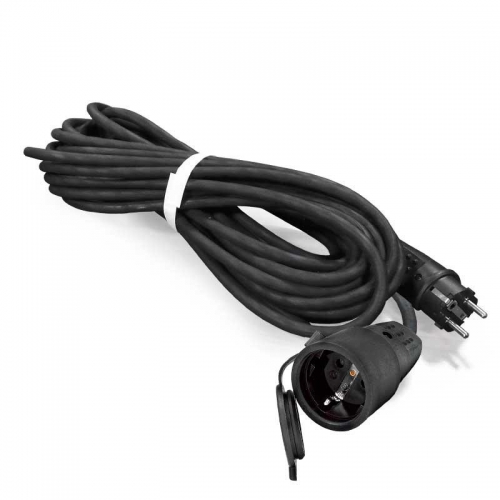 Удлинитель-шнур 1х10м с заземл. 16А IP44 УШ-16 КГ 3х1.5 с защ. крышкой каучук UNIVersal 964U-7001 964U-7001