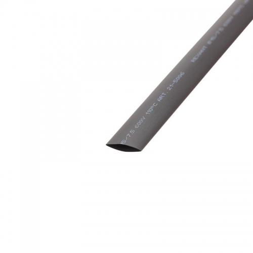 Трубка термоусадочная 15.0/7.5 1м черн. REXANT 21-5006 21-5006