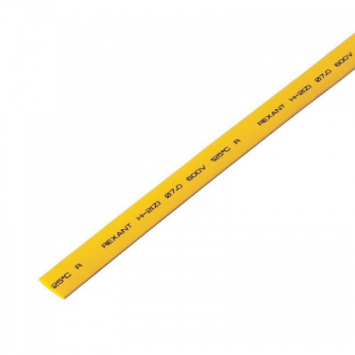 Трубка термоусадочная 8.0/4.0 1м желт. REXANT 20-8002 20-8002