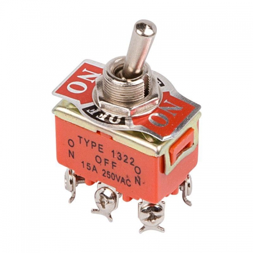 Тумблер 250В 15А (6с) ON-OFF-ON 2п (KN-203) Rexant 36-4132 36-4132
