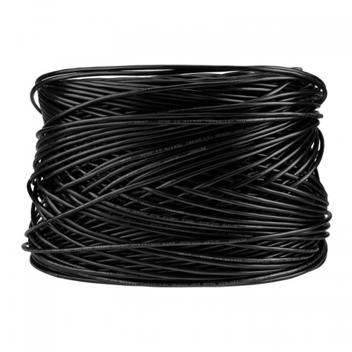 Кабель витая пара U/UTP кат.5e 4х2х24AWG solid CU PE OUTDOOR черн. 305м (м) Rexant 01-0045 01-0045