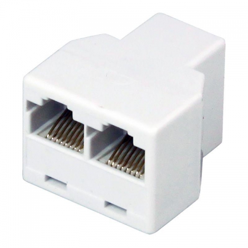 Переходник сетевой LAN гнездо 8Р8С (RJ-45)-2 гнезда 8Р8С (RJ-45) Rexant 06-0112-B 06-0112-B