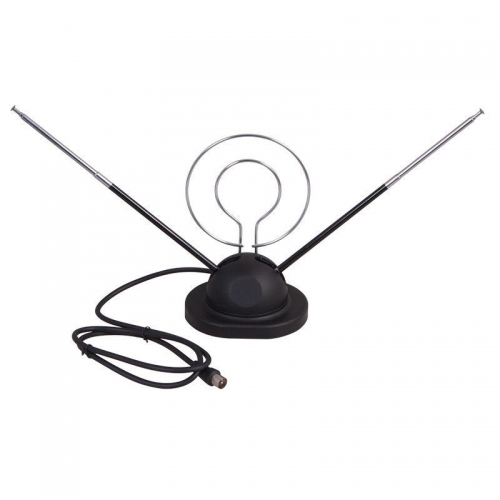 Антенна ТВ комнатная RX-105 телескопич. на подставке с кольцом VHF; UHF 47-860 MHz REXANT 34-0105 34-0105