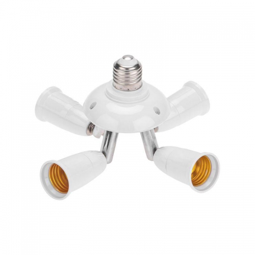 Разветвитель цокольный E27-4хE27 поворот. цоколь бел. Rexant 11-8864 ноя.64