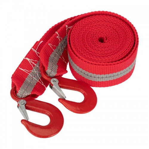 Трос буксировочный со светоотражающей лентой 5т 4м с двумя крюками в чехле Rexant 80-0228 80-0228