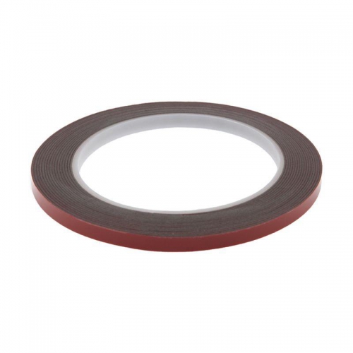 Скотч двустор. 6ммх5м красн. на серой основе Rexant 09-6006 сен.06