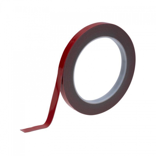 Скотч двустор. 9ммх5м красн. на серой основе REXANT 09-6009 сен.09