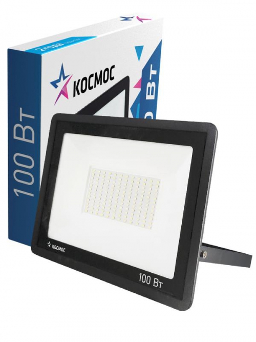 Прожектор светодиодный 100Вт 6500К IP65 8000лм КОСМОС K_PR5_LED_100 K_PR5_LED_100