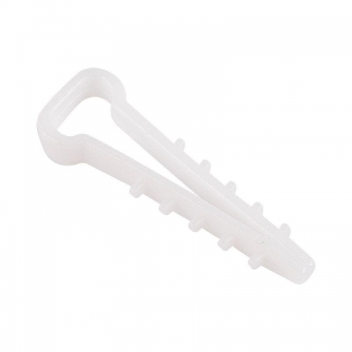 Дюбель-хомут 6-12 прямоуг. бел. (уп.100шт) Rexant 07-4612 07-4612